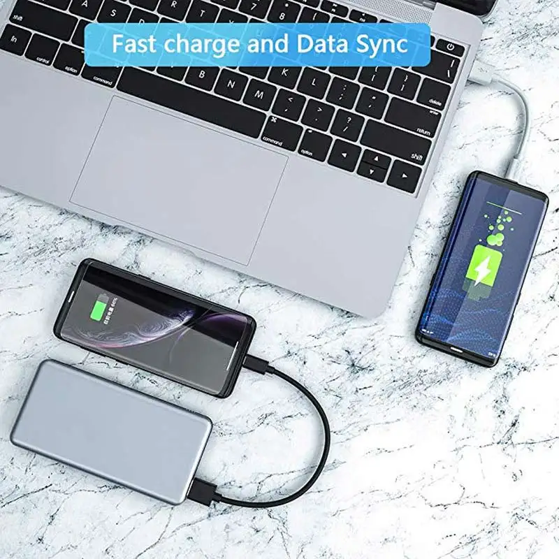 Micro usb-кабель Android(6-Pack) USB для Micro USB кабели высокоскоростной USB2.0 синхронизации и зарядки Кабели для Samsung htc Xbox PS4