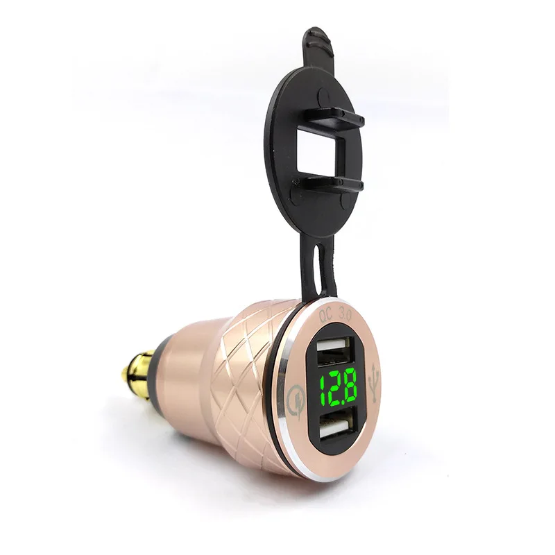 Золотые плоскогубцы зарядка 3 0 двойной USB зарядное устройство для BMW Мотоцикл