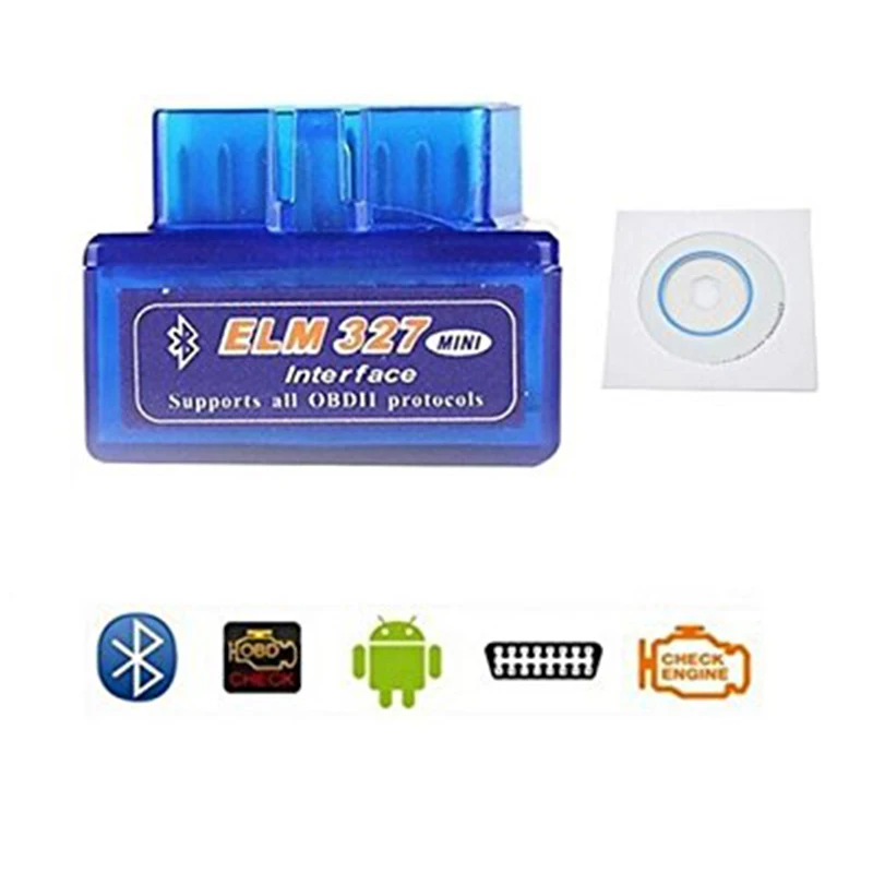 Obd2 сканер Mini elm327 Bluetooth V2.1/V1.5 OBD2 автомобильный диагностический инструмент ELM 327 Bluetooth для Android/Symbian для OBDII протокол
