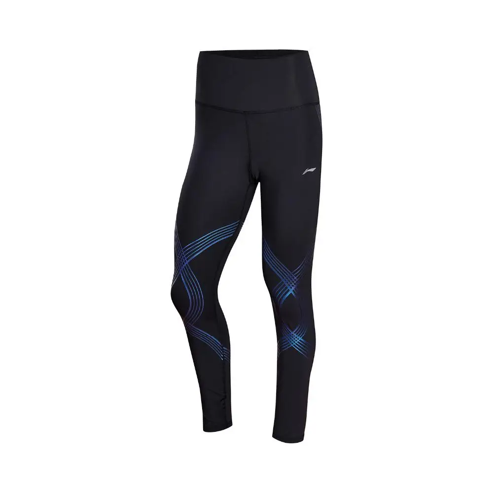 Li-Ning Женские Производительность базовый слой плотно прилегающие 73% полиэстер 27% спандекс дышащие удобные iNing спортивные брюки AULN078 CAMJ18 - Цвет: AULN078 3H