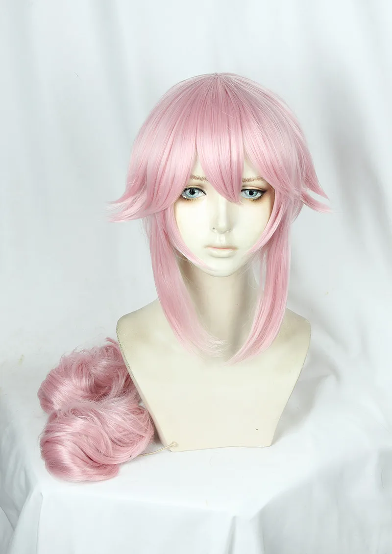 Fate/Grand Order Servant Cosplay Wig Tamamo No Mae Pink Hairpiece Wigs With Clip On Ponytail Halloween Carnival |
