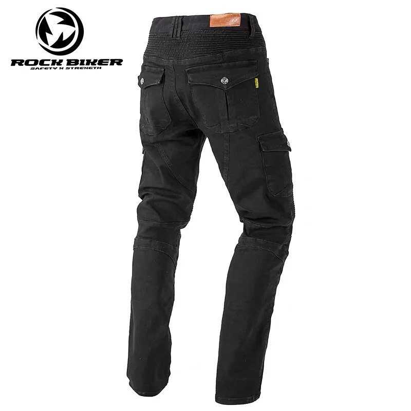 Байкерские джинсы для езды на мотоцикле штаны мотокросса спортивные брюки по