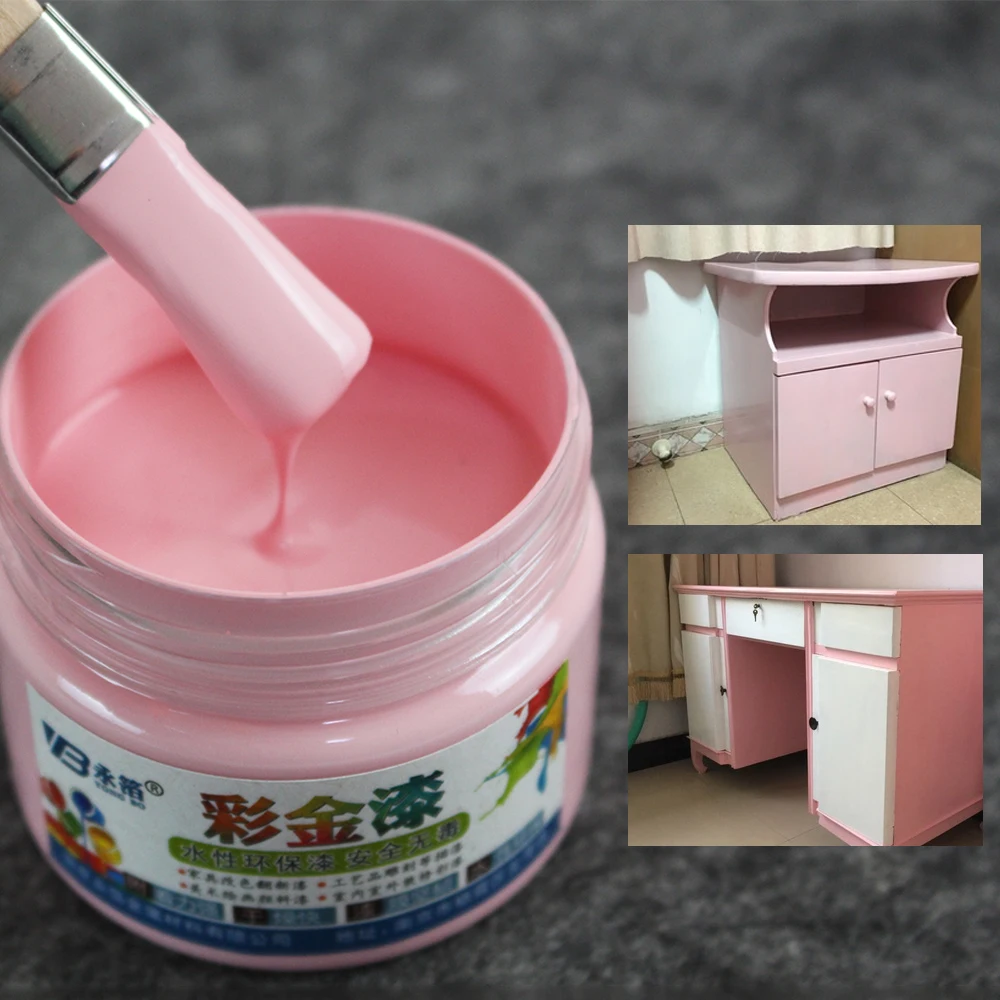 100 г розовая краска лак на водной основе мебель железные двери деревянные изделия