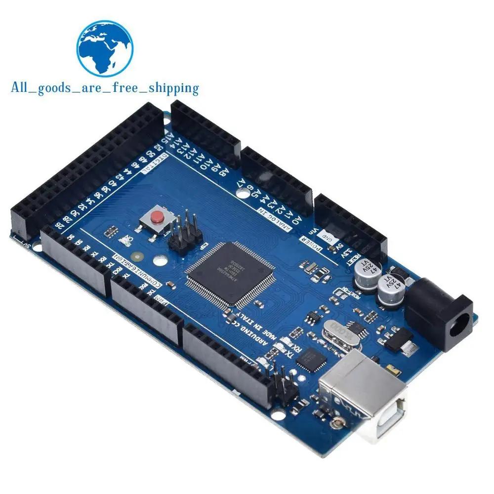 only board TZT Mega 2560 R3 с логотипом mega2560 REV3 ATmega2560-16AU плата(не USB кабель) совместимый Mega 2560 r3 для Arduino - Цвет: only board