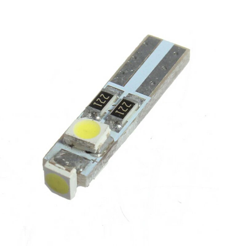 1 шт. авто LED T5 3 led smd 3528 canbus клиновидная Светодиодная лампа белая панель с