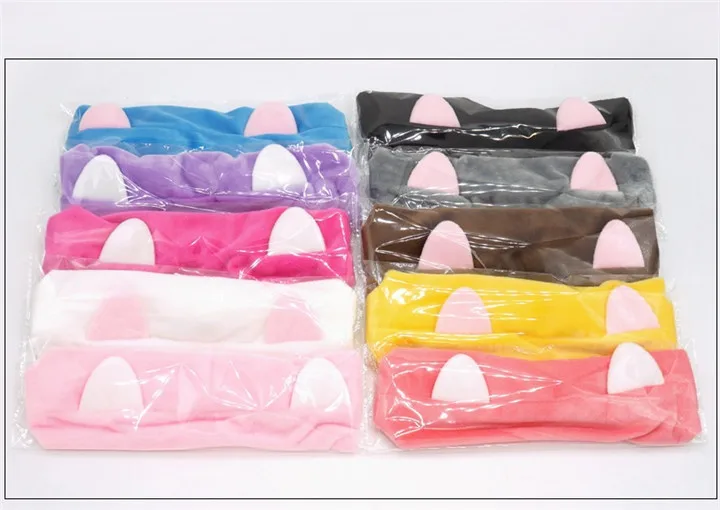 Cute Cat Ears Headband Headwrap Women Hair Accessories Girls Makeup Face Washing Hairband Headband Female Hair Hold Hair Bands