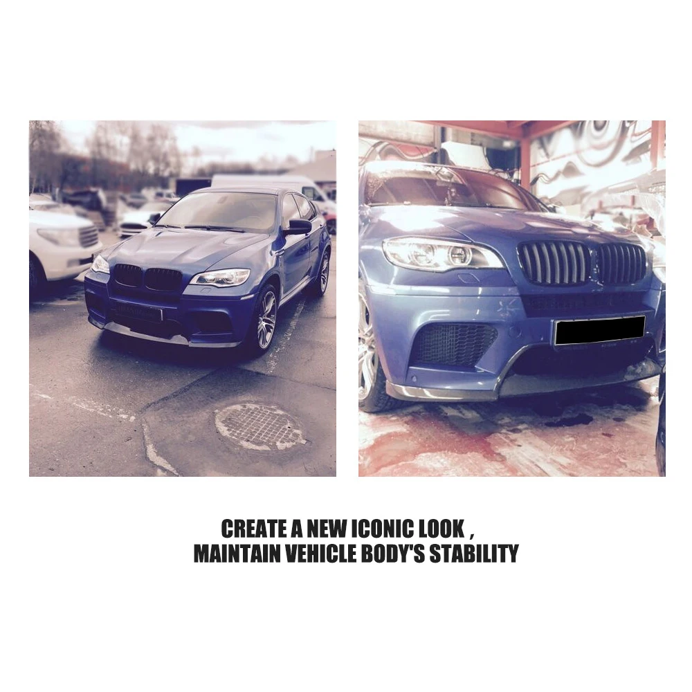 Передний спойлер из углеродного волокна фартук для подбородка бампера BMW X6 M 2010