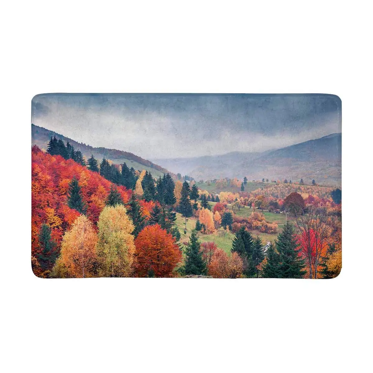 Отличная осенняя сцена коврик для горной долины Противоскользящий входа
