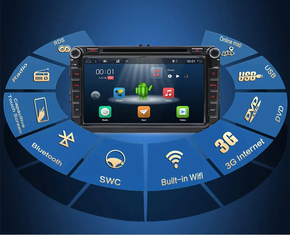 Bosion " 8 ядерный Android 9,0 автомобильный Радио Аудио gps навигация для Volkswagen Passat Polo Golf 5 6 головное устройство магнитофон плеер