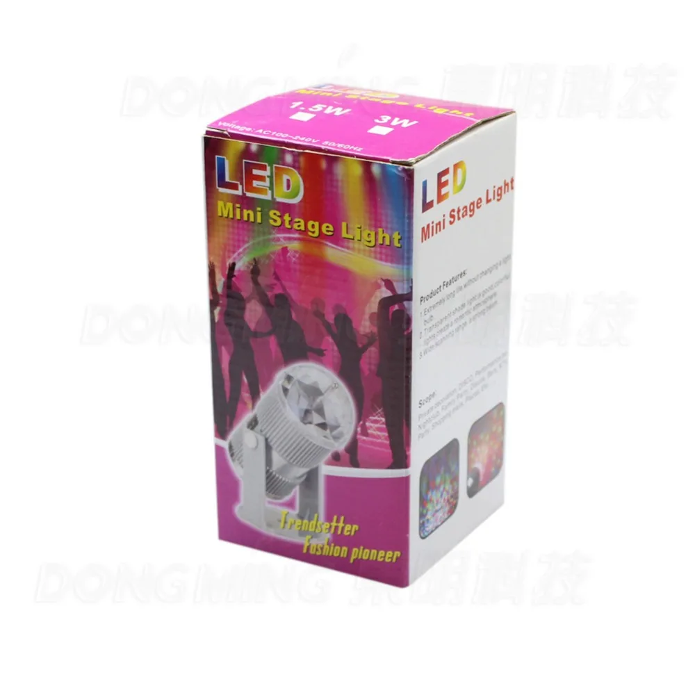 Бесплатная доставка новинка 2017 светодиодный мини-проектор RGB 3 Вт DJ-светильник с