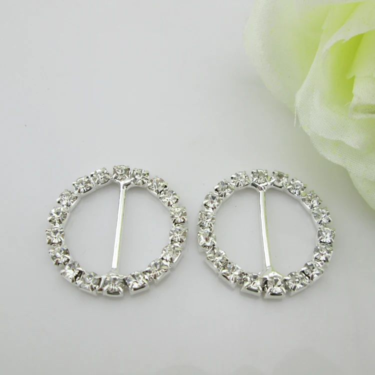 10 шт. круглые стразы с кристаллами пряжка пригласительная Лента слайдер 22 мм|ribbon