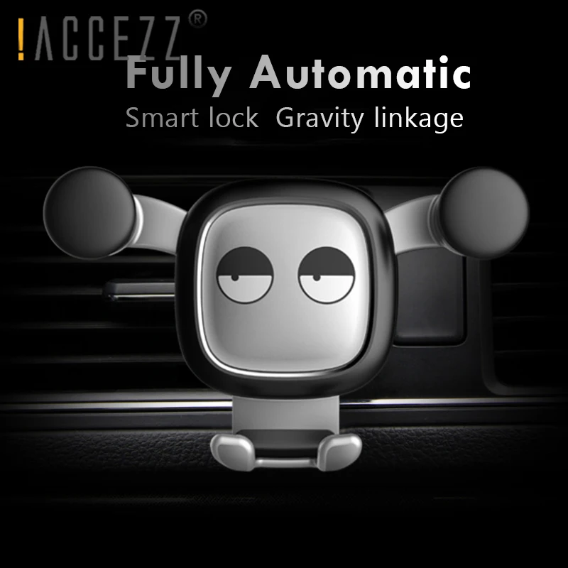 ! ACCEZZ Gravity Cool Metal Air Vent крепление подставка держатель для iPhone X samsung Xiaomi huawei