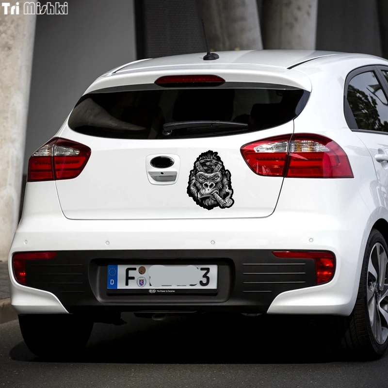 Tri Mishki WCS113 14x17 5 см бандана Горилла патч для забавная наклейка автомобилей
