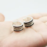 Розовое золото Цвет серьги-Конго креольские серьги Fit Бусы "кармам", 30 мм Диаметр модный обруч Creolen серьги украшения подарок для Для женщин