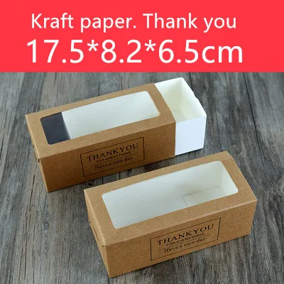 Шоколад 17*8*6 см белый прямоугольник ящика коробки для тортов Mooncake печенье торт упаковка блинов коробка прокатки торт суши бумажная коробка - Цвет: Шоколад