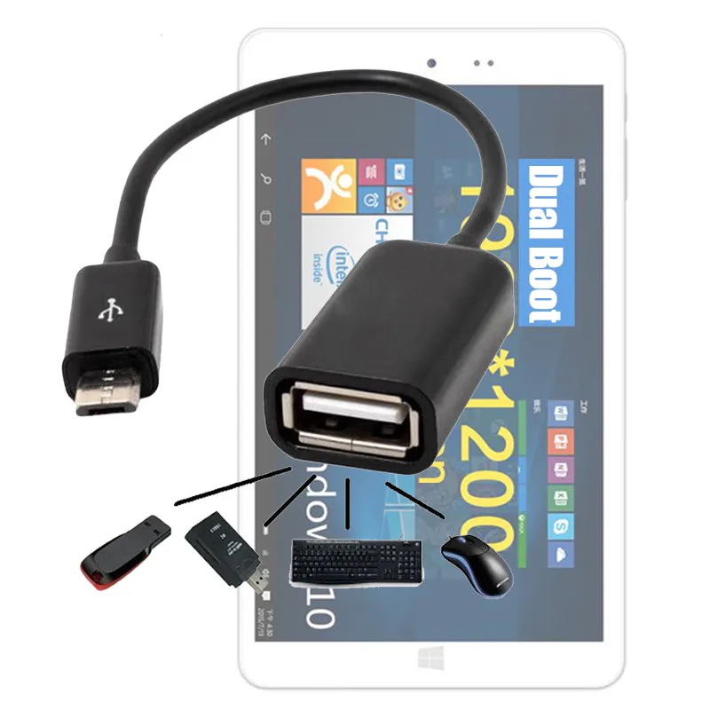 Микро USB 2 0 хост OTG кабель адаптер для Chuwi электронной книги/Hi8 редукс/Hi8 Hi8 Hi10 Vi8 Vi7 Vi10