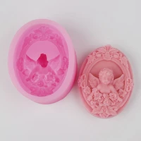 diy wedding birthday girl gift soap making molds 3d angel baby soap silicone mold for candy craft cake decorating