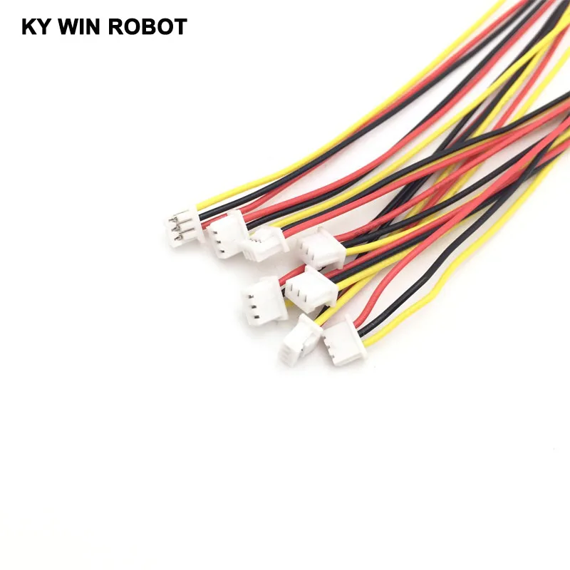 5 шт./лот 28AWG JST 1 25 мм 3-контактный штекер провод кабель длина 10 см | Электронные