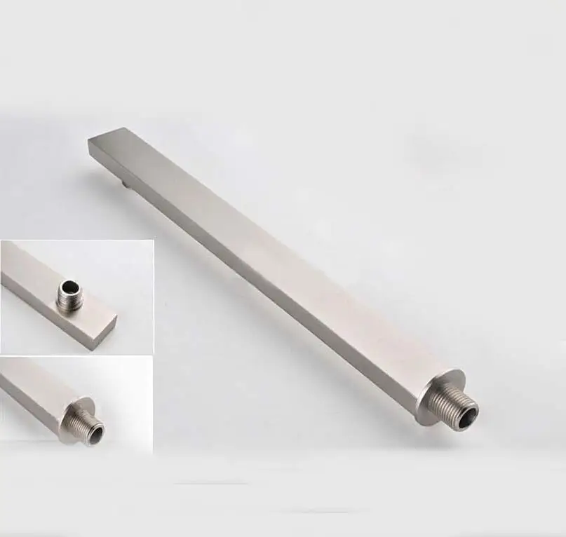 Uythner Роскошные " Матовый никель настенный квадратный душевая головка W/ручной душ опрыскиватель