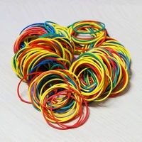 100 piecespack colorful nature rubber bands 38 mm school office home industrial ring rubber band stationery package holders
