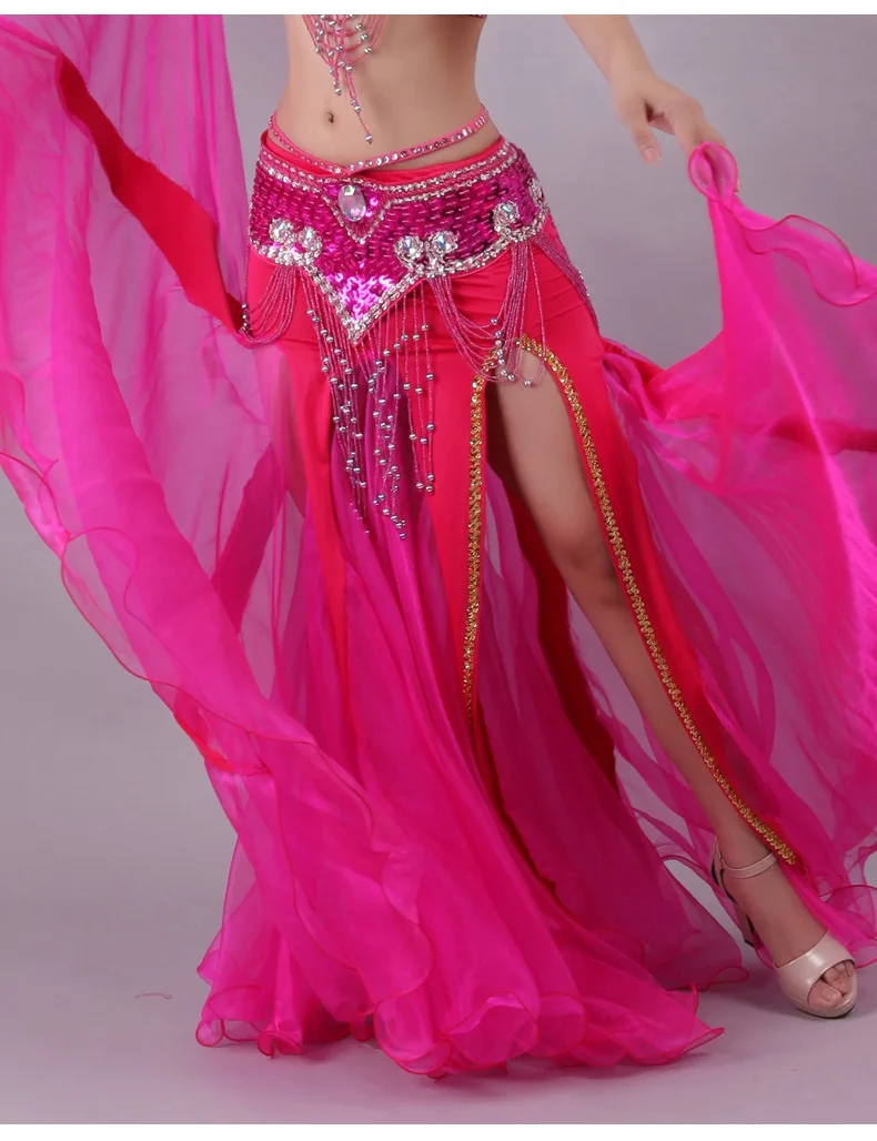 Юбка для танца живота индийская танцевальная Цыганская юбка Для Болливуда белая