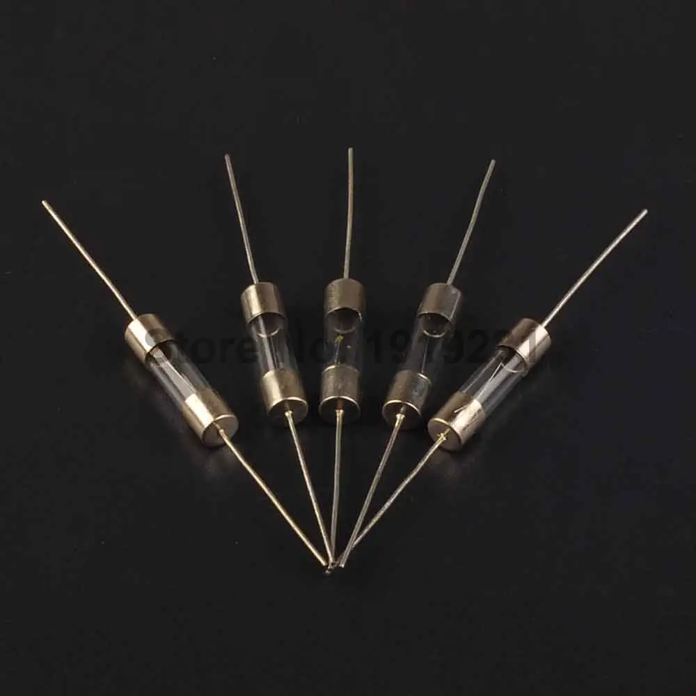 200 шт./лот 5A 250V 5*20MM Быстрый Предохранитель с pin страховой трубкой стеклянный
