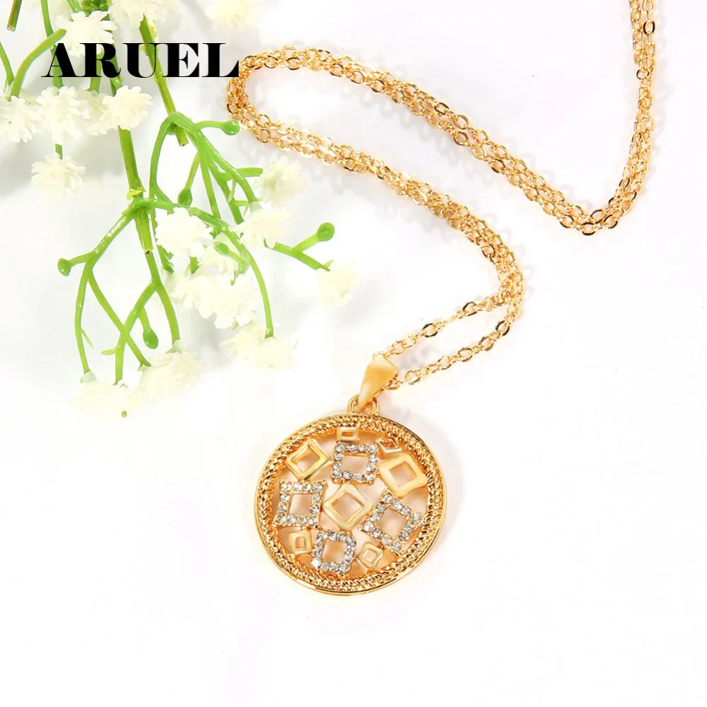 Aruel Мода Посеребренная/золото женщин решений австрийский хрусталь вечерние