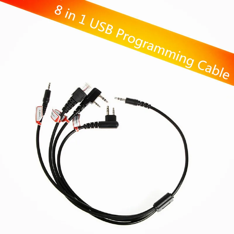 Многофункциональный USB-кабель 8 в 1 для программирования kenwood baofeng motorola yaesu icom Handy