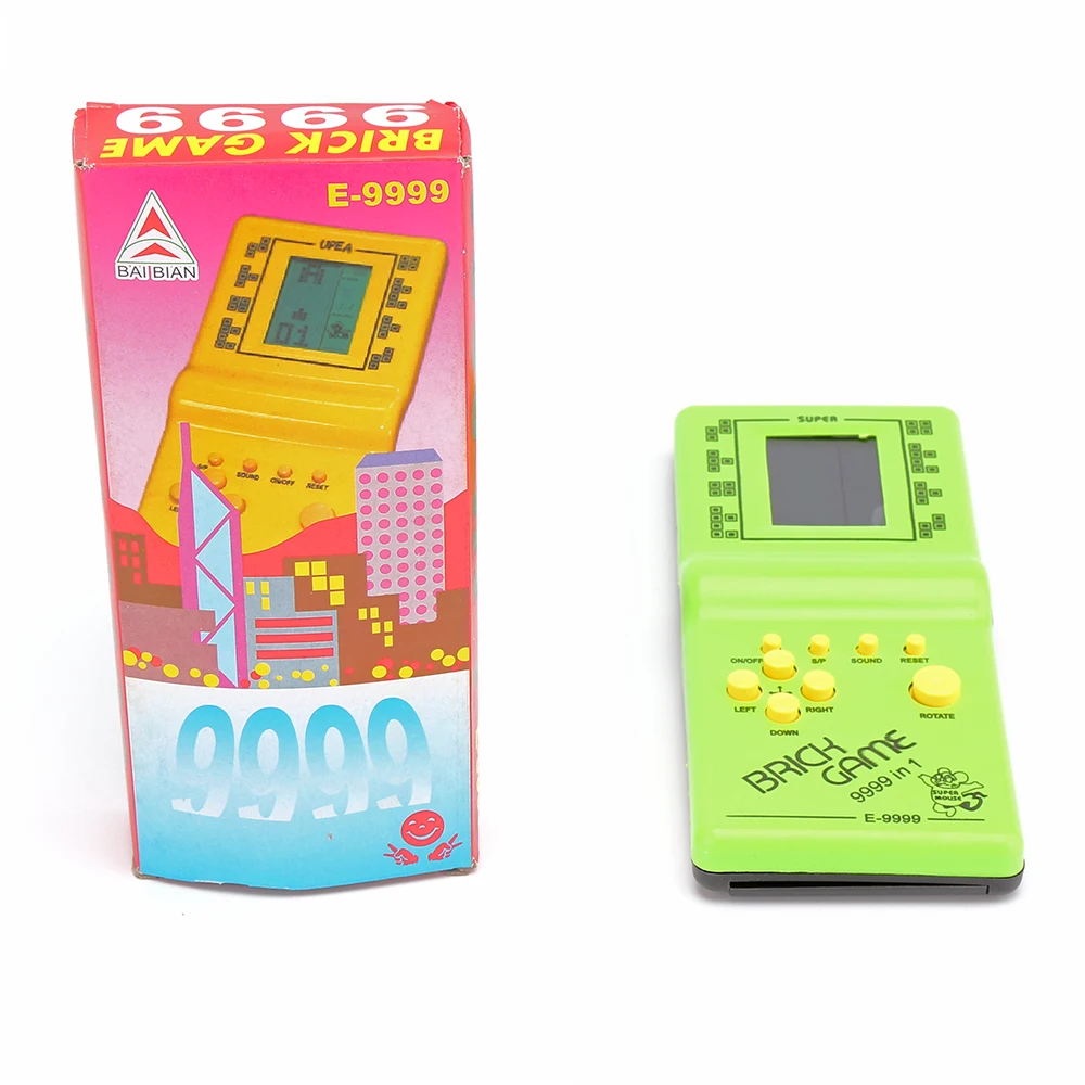 Портативная игровая консоль Tetris Hand Electronic LCD Toy Fun Game пазл ручная прочная маленькая