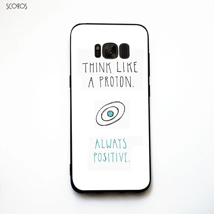 SCOZOS Science Possitive Motivational Phone Case For Samsung Galaxy S6 S7 Edge S8 Plus J5 J7 A3 A5 A7 2016 Note 8 |