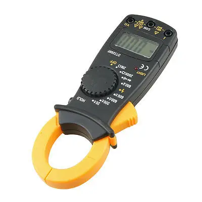 Цифровой мультиметр DT3266F с ЖК дисплеем вольтметр оранжевый черный 2 тестовых