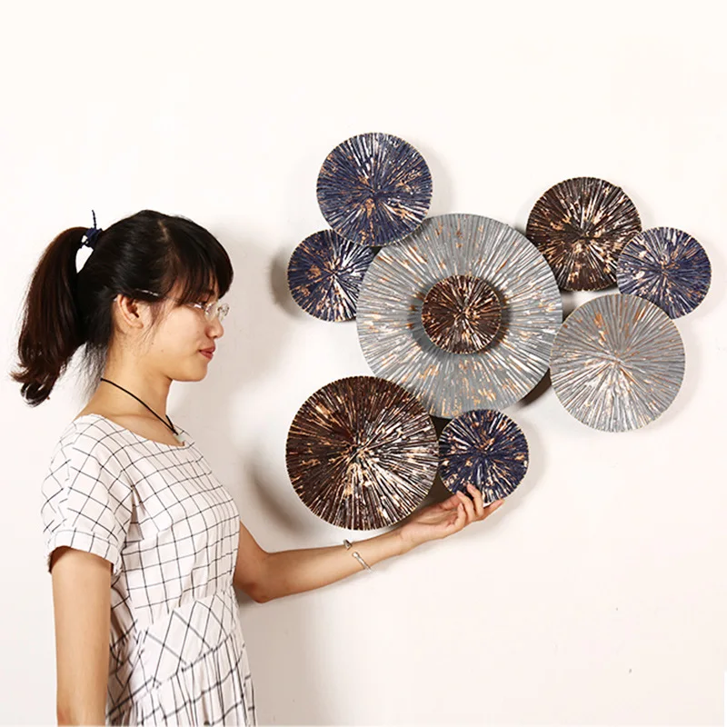 

European Wrought Iron 3D Stereo Romantic Iron Frame Wall Hanging Decorative Crafts Decoration Bathroom Bedroom Ornaments R2176