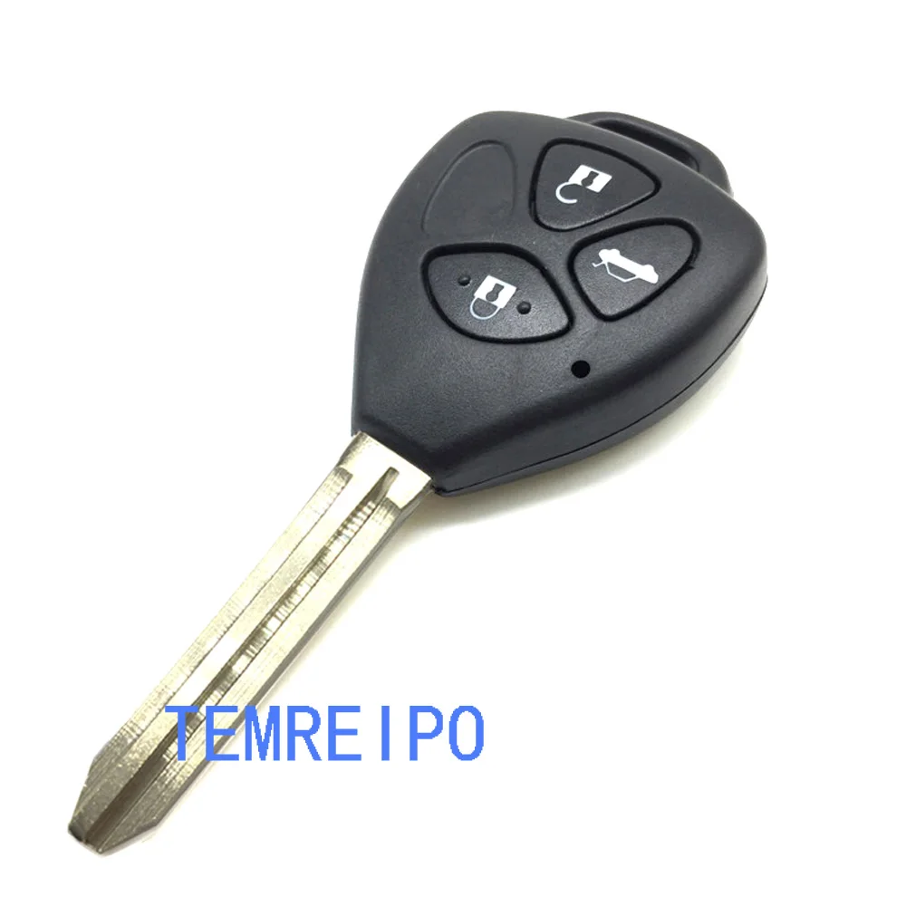 

blank keys replace for toyota camry car remote key shell 3 buttons toy43 blade