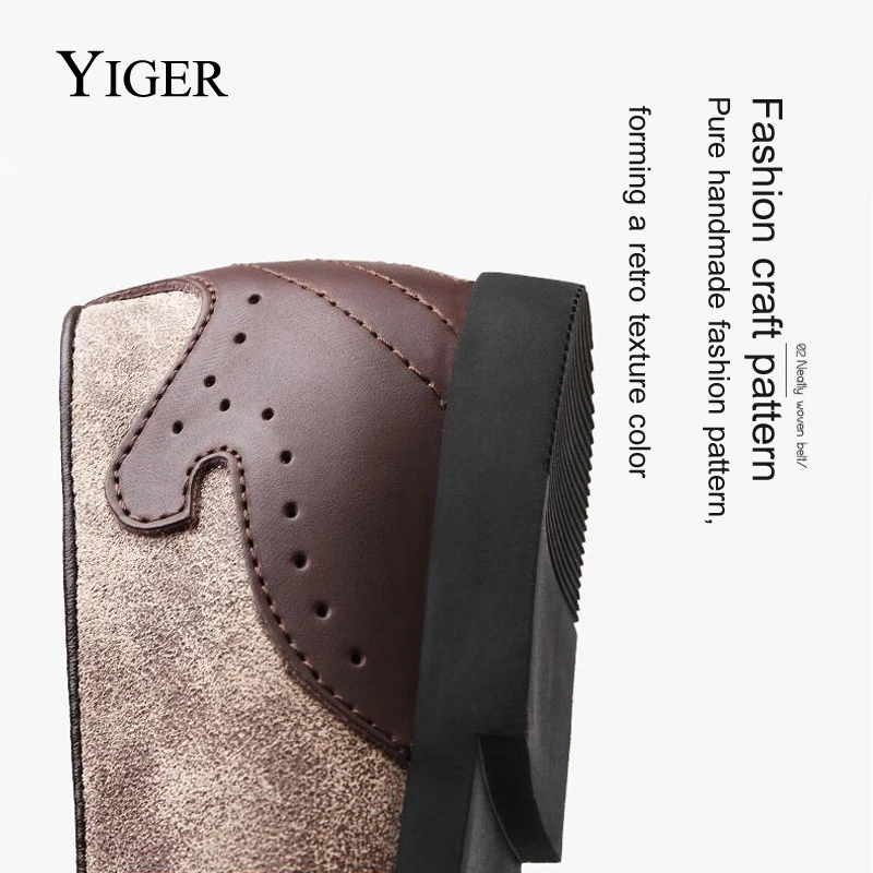 Мужские лоферы YIGER с низким вырезом повседневная обувь на мягкой подошве