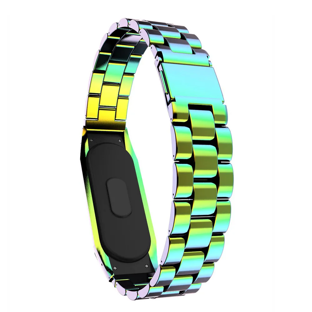 Роскошный браслет из нержавеющей стали ремешок для часов XiaoMi Band Mi 4/3 магнитный
