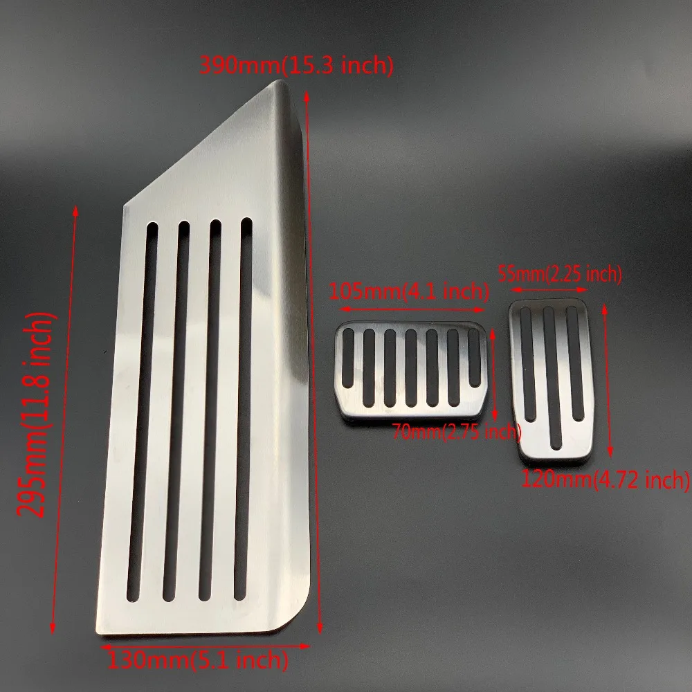 Car Footrest Pedal Plate Cover Trim for Tesla Model 3 2017 2018 2019 Stainless Steel Accelerator Foot Rest | Автомобили и