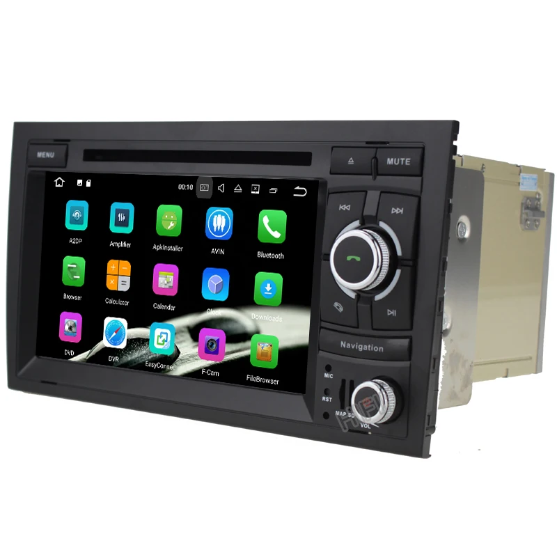 Автомобильный DVD-плеер 4 + 64 ГБ 2 Din 7 дюймов Android 10 Восьмиядерный для Audi A4 B6 B7 S4 RS4