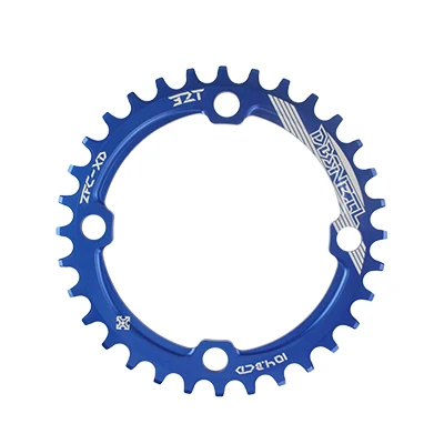 32T Round Blue DBSNEIL 104BCD 32T круглая синяя черная красная велосипедная Звездочка 7075-T6 MTB велосипедная круглая шатунная пластина - Цвет: 32T Round Blue