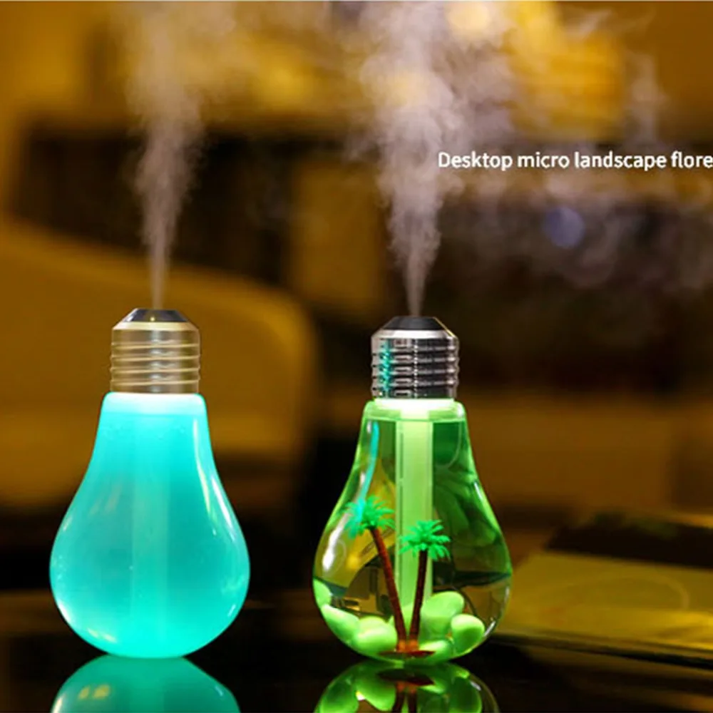 Светодиодный светильник воздуха USB Ультразвуковой увлажнитель для дома эфирных