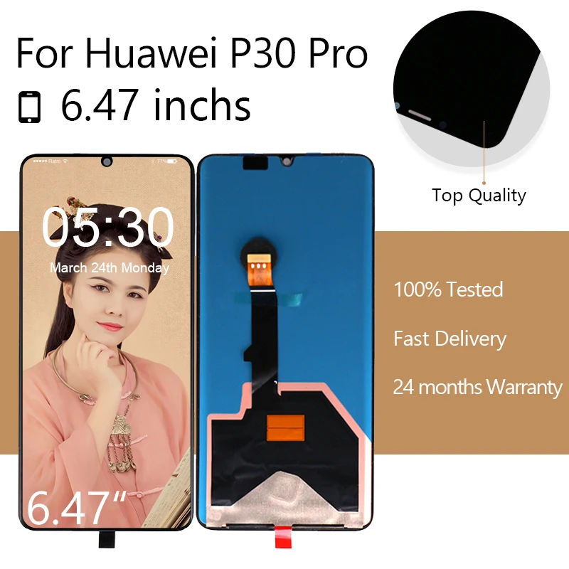 Для Huawei P30 Pro ЖК дисплей с кодирующий преобразователь сенсорного экрана в сборе