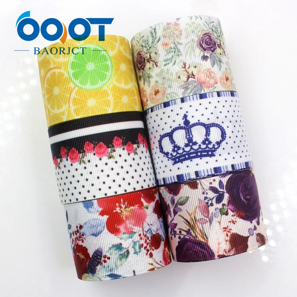 OOOT BAORJCT G-18912-1092, 38 мм 10 ярдов мультфильм ленты термальность передачи печатных grosgrain, DIY упаковочный материал для подарков