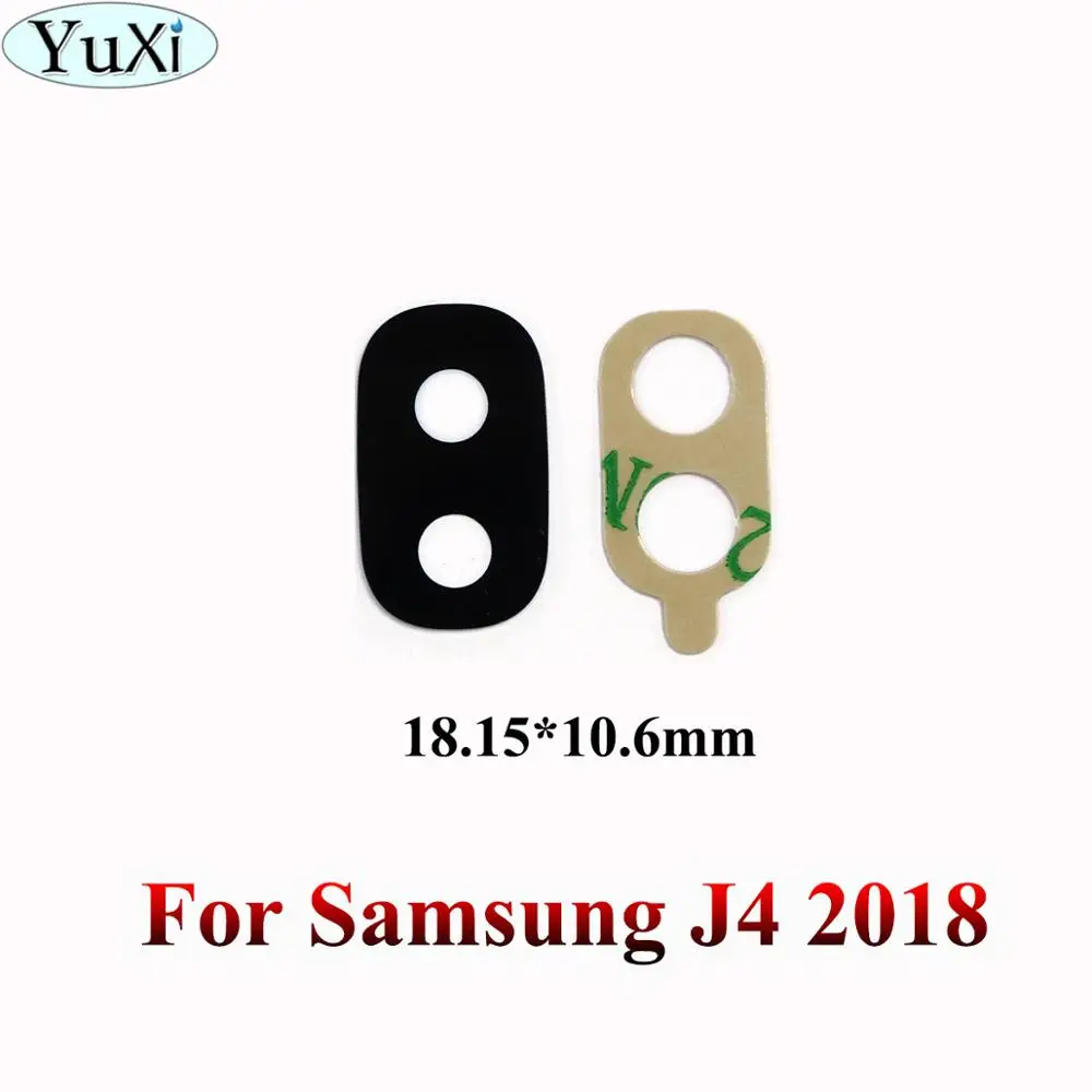 J4 2018 Юйси для samsung Galaxy J5 J3 J7 J320 J4 J6 J8 Note 4 5 3 8 задняя Камера Стекло крышка объектива с клеем - Цвет: J4 2018