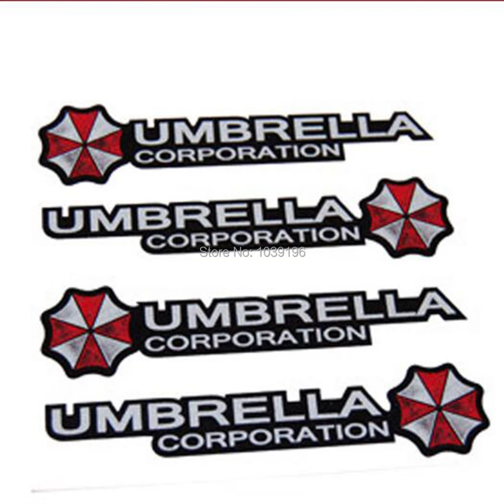 4 x наклейки зонт для автомобиля ручка двери Светоотражающая наклейка Toyota Ford Chevrolet