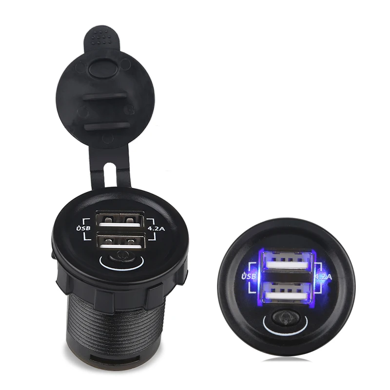 Автомобильное зарядное устройство с выключателем ВКЛ./ВЫКЛ. Для смартфона 5 в 2 1 а