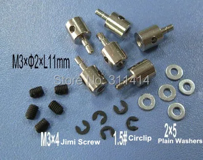 20 шт./лот RC толкатель рычаги стопоры серворазъемы D0.8mm/D1.8mm ~ 2mm/D2mmXL11mm для соединения