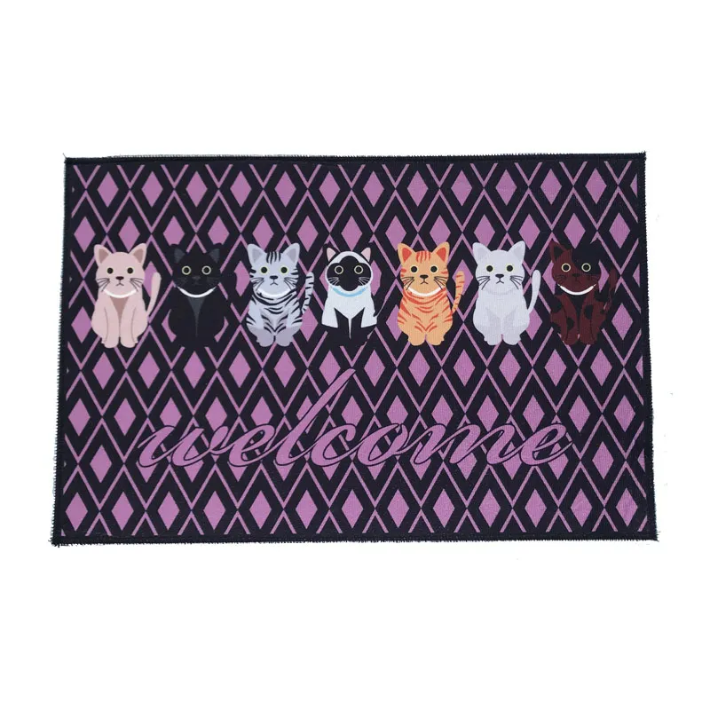 Приветственные напольные коврики животного с принтом кота Ванная комната Кухня