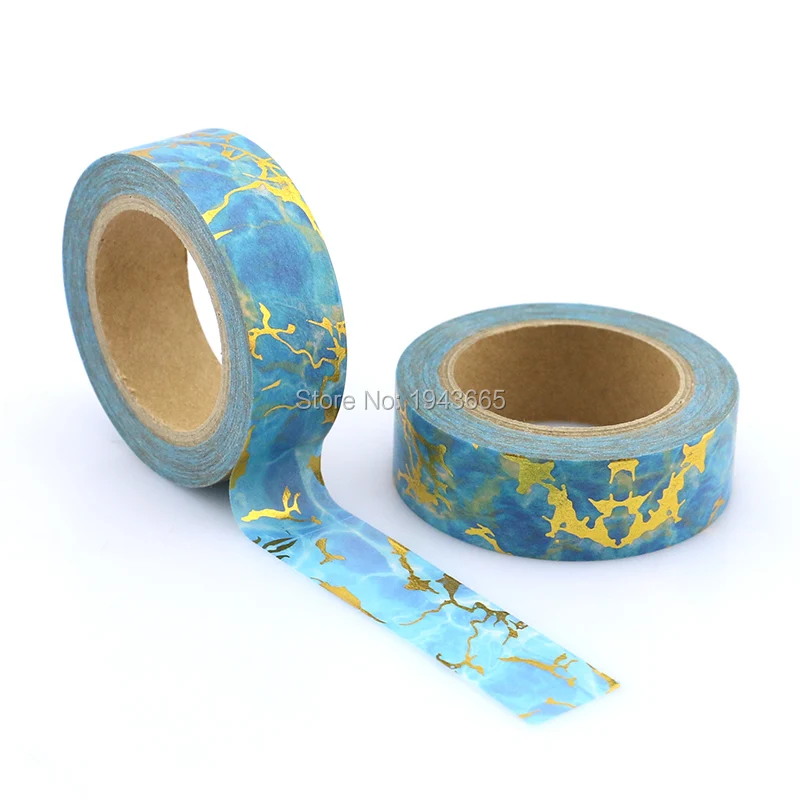 1 шт. Новинка 15 мм * 10 м Золотая фольга отметка васи лента ветви высокое качество