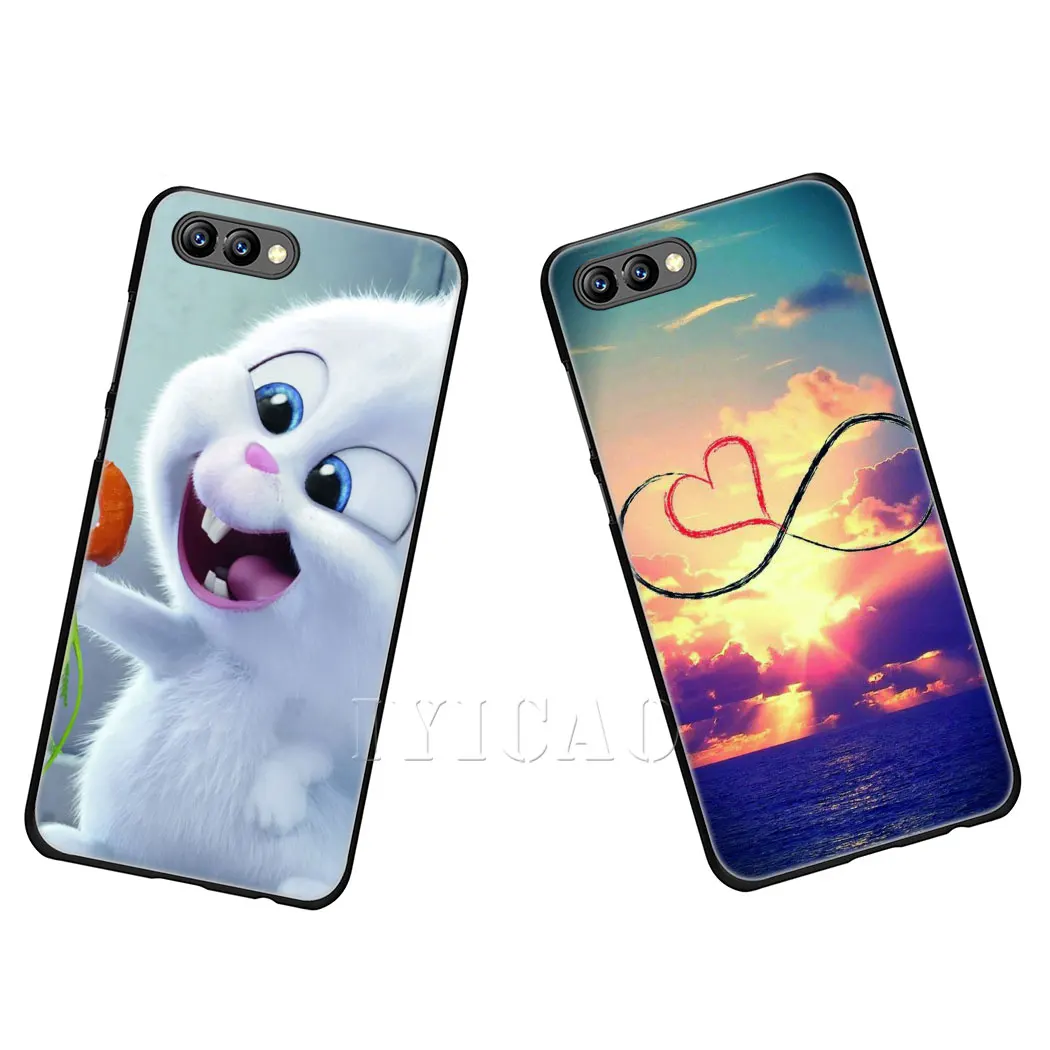IYICAO Lovely refined rabbit Cat Soft Phone Case for Huawei Honor 6A 7A 9X 20 Pro 7C 7X 8 9 10 Lite 8X 8C Note View |