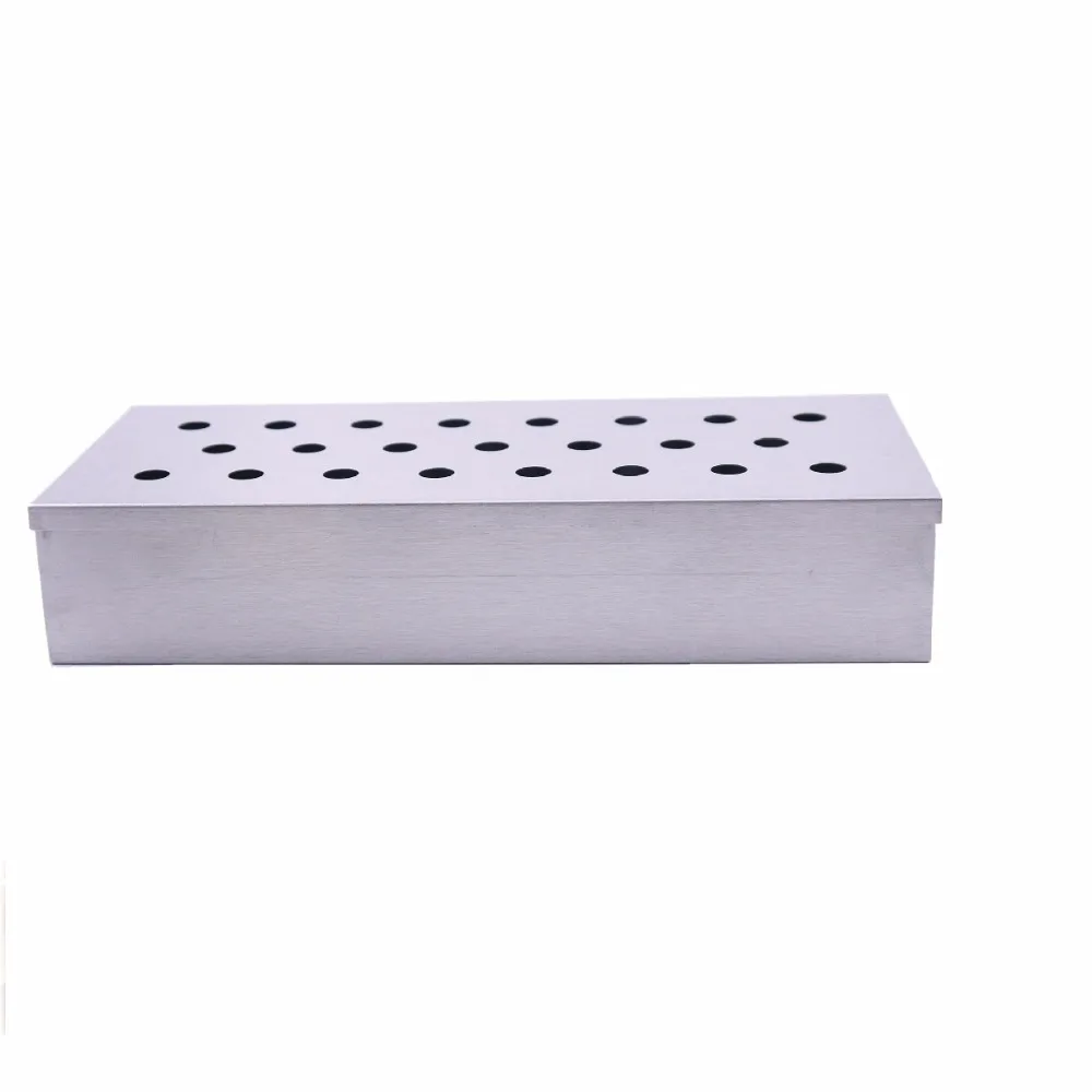 Smoke 1pc Яблоко дерево приготовления кусков из нержавеющей стали коптильня для барбекю деревянный кусок для гриля и курения генератор древесных чипов инструмент для барбекю - Цвет: Smoke 1pc