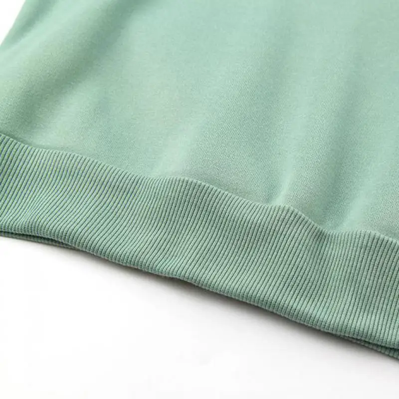 Fashion Stitching Korean Version Of Loose Casual Sweatshirt Women YANQINGHUAN 2018 Autumn And Winter Solid Color Girl Hoodie Top | Женская